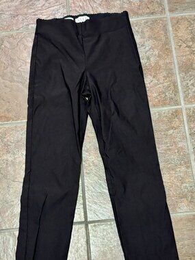 ~~Elle Ankle Pants Womens Size S Black Skinny Tapered 26"X27" Mid Rise  ********